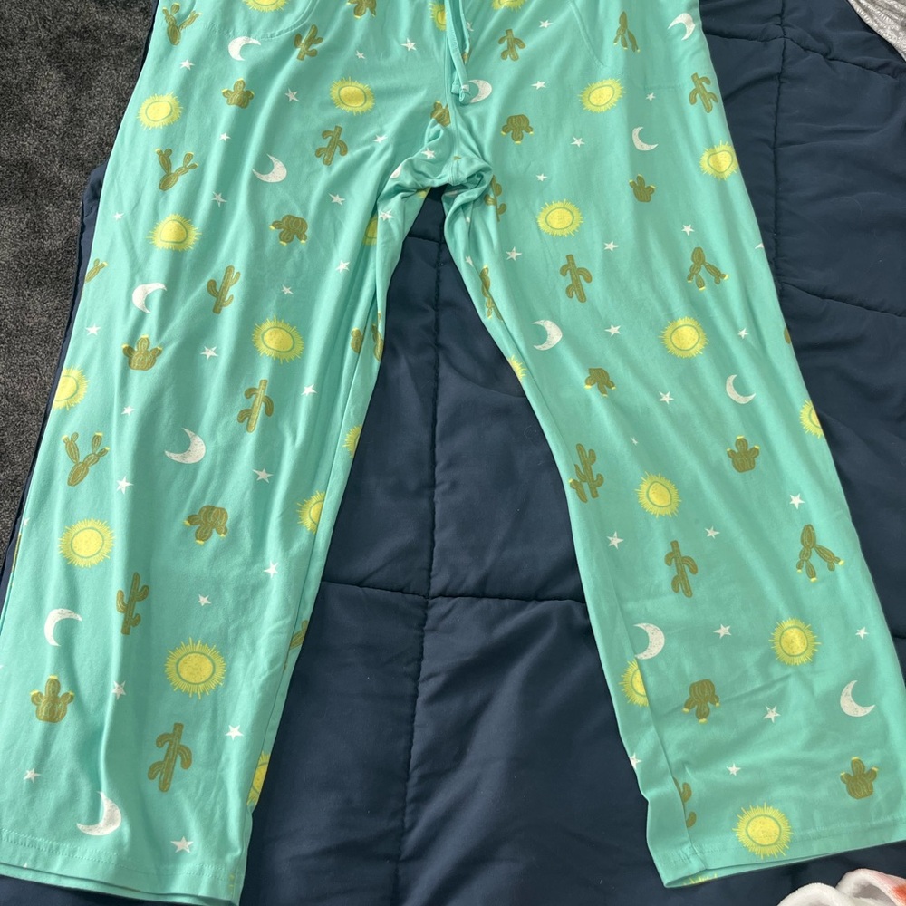 Sonoma Starry Night Green and Yellow Pajama Pants
